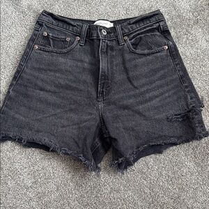 Abercrombie & Fitch Charcoal Denim Shorts